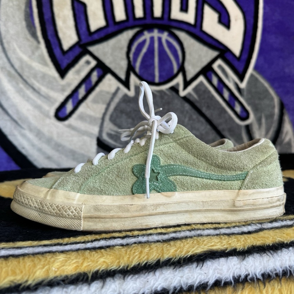 Size 11 - Golf Le Fleur x Converse One Star Ox Jade Lime 160327C